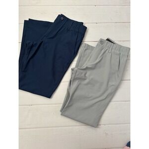 Under Armour Pants Mens Navy Grey  Match Play Performance Golf Stretch Chino 30